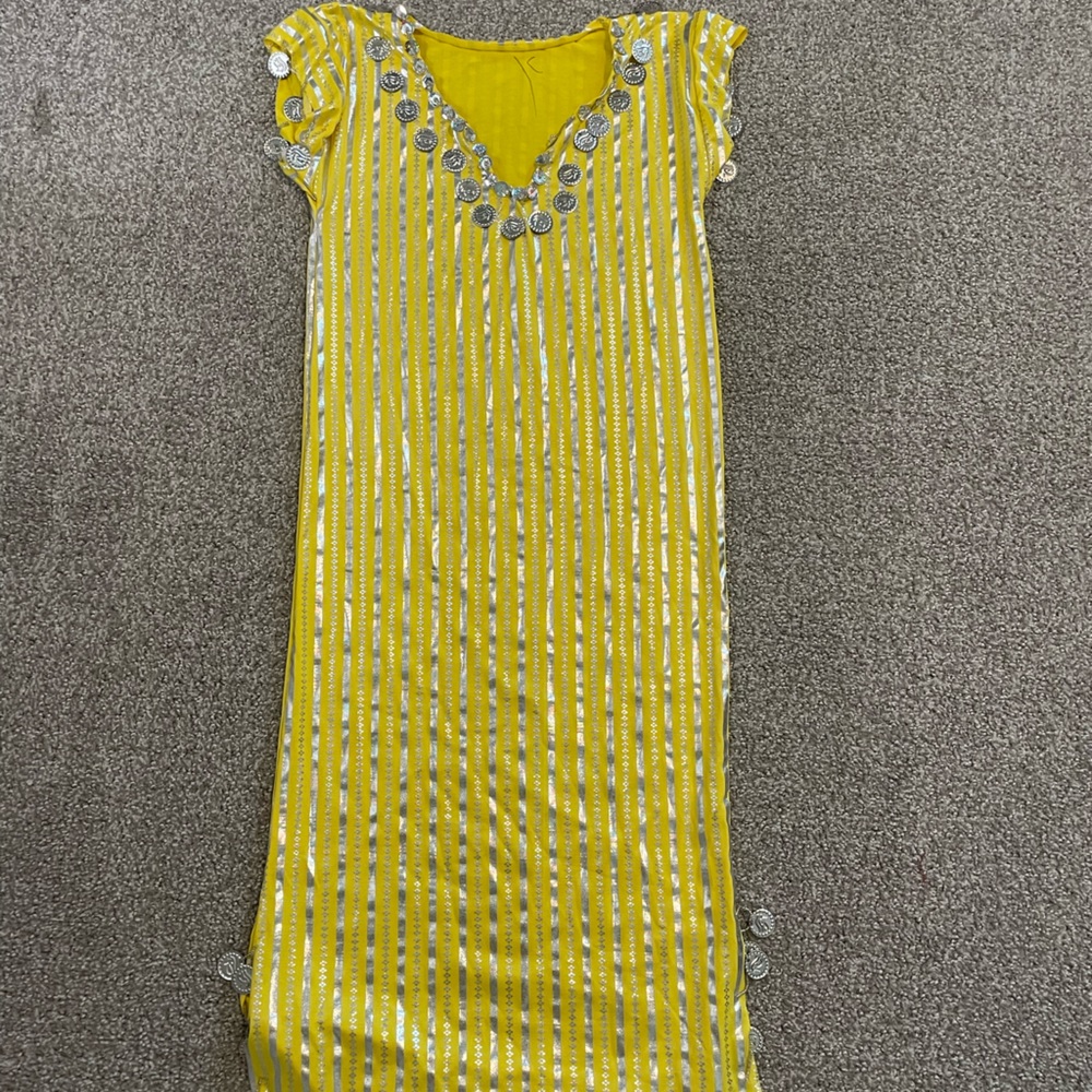 Yellow Egyptian Dress